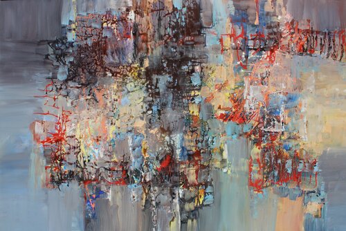 Dimitri Shostakovich, String Quartet No. 8, Allegretto by Ernestine Tahedl, 油畫 for Sale on Singulart