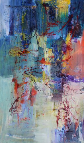 Franz Schubert, The Death  and the Maiden, Allegro by Ernestine Tahedl, 油畫 for Sale on Singulart