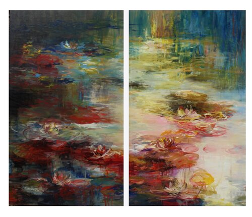 Traeumerei, Diptych by Ernestine Tahedl, Painting for Sale on Singulart