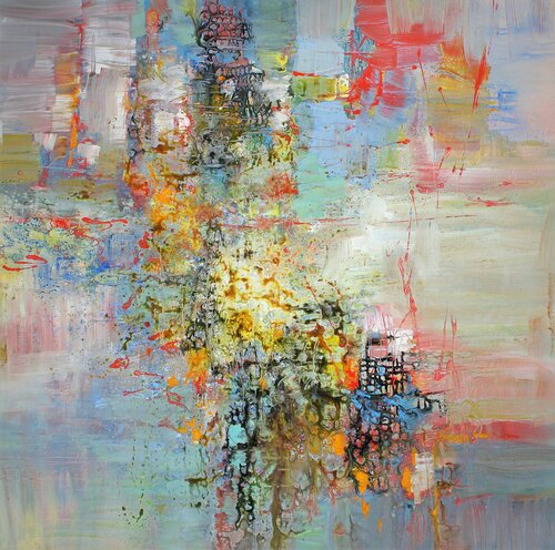 Ludwig van Beethoven , String Quartet No. 12 in E-flat major, Scherzo van Ernestine Tahedl, Schilderij te koop op Singulart