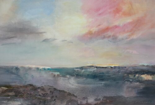Rocky Shore by Ernestine Tahedl, Painting for Sale on Singulart