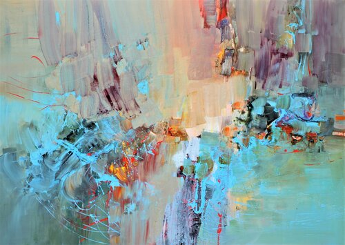 Dmitri Shostakovich, Suite for 2 pianos Op.6 di Ernestine Tahedl, Pittura in vendita su Singulart