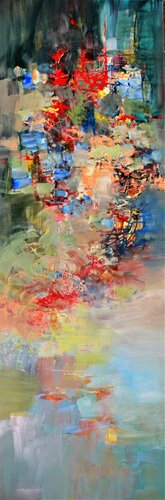 Anton Bruckner, Motet "Abendhimmel, I " di Ernestine Tahedl, Pittura in vendita su Singulart