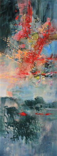 Anton Bruckner, Motet "Abendhimmel II" di Ernestine Tahedl, Pittura in vendita su Singulart