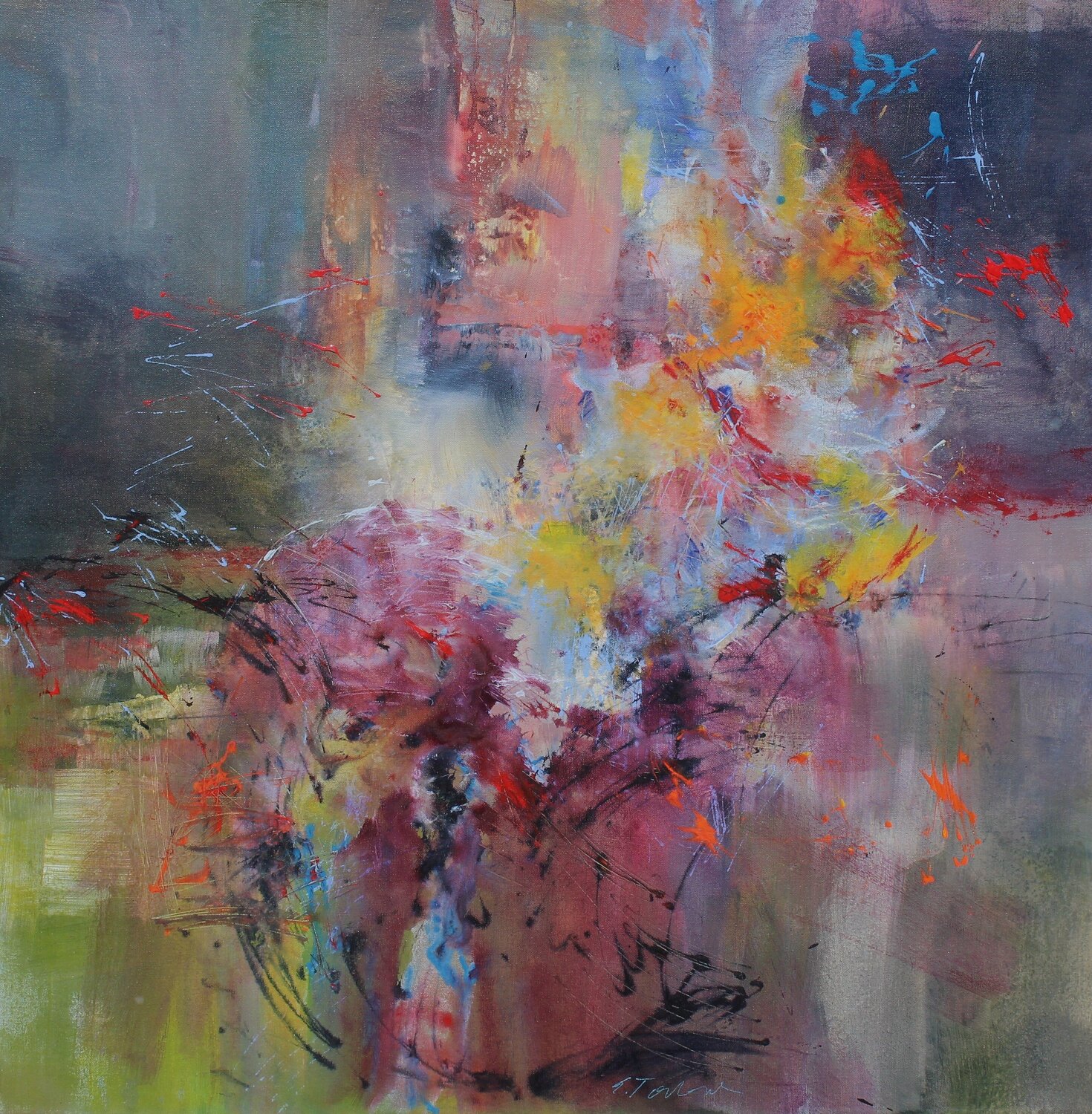 F. Schubert, String Quintet , D956, Version 1, Ernestine Tahedl Pintura original en venta