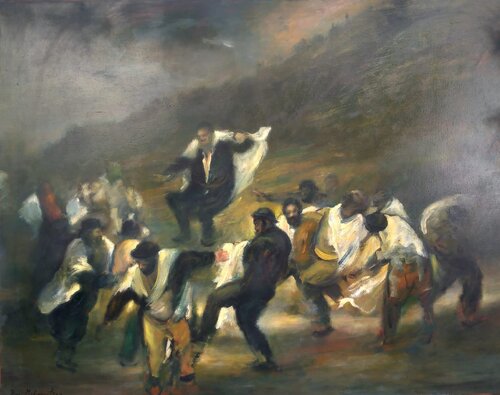Enthusiasm dance de Zvi Malnovitzer, Pintura a la venta en Singulart