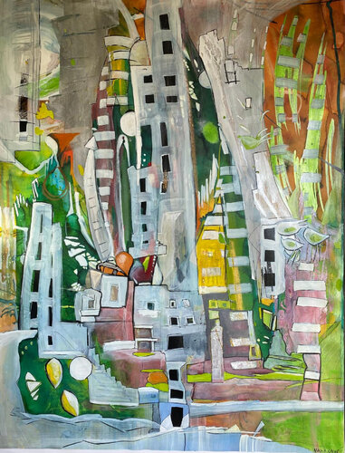 Jungle Urbaine par nadia laine, Œuvre sur papier en vente sur Singulart