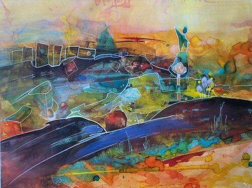 Que Calor par nadia laine, Œuvre sur papier en vente sur Singulart