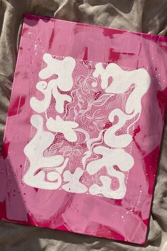 FLORAL SWINGS van Christin Post, Schilderij te koop op Singulart