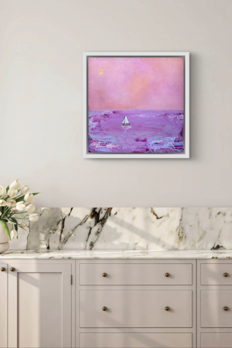 MEET ME BY THE MOON de Christin Post, Pintura a la venta en Singulart