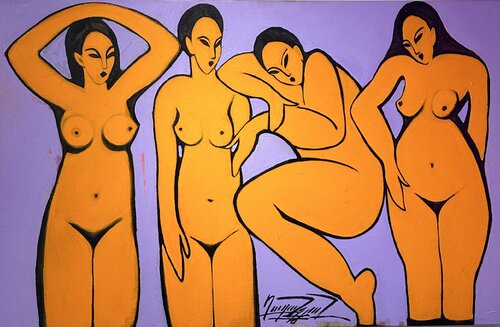 Graces van Gayane Ghazanchyan, Schilderij te koop op Singulart