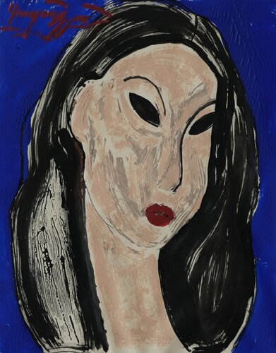A girl's look by Gayane Ghazanchyan, Work on Paper for Sale on Singulart