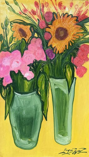 Blossoms in the sun de Gayane Ghazanchyan, Pintura a la venta en Singulart