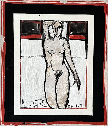 Red Silence di Gayane Ghazanchyan, Opera su carta in vendita su Singulart