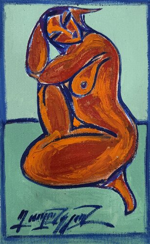 Held in Thought van Gayane Ghazanchyan, Schilderij te koop op Singulart