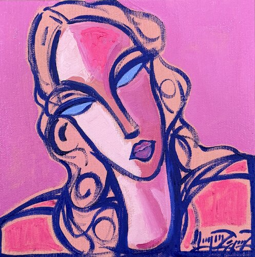 Girl in pink light di Gayane Ghazanchyan, Pittura in vendita su Singulart
