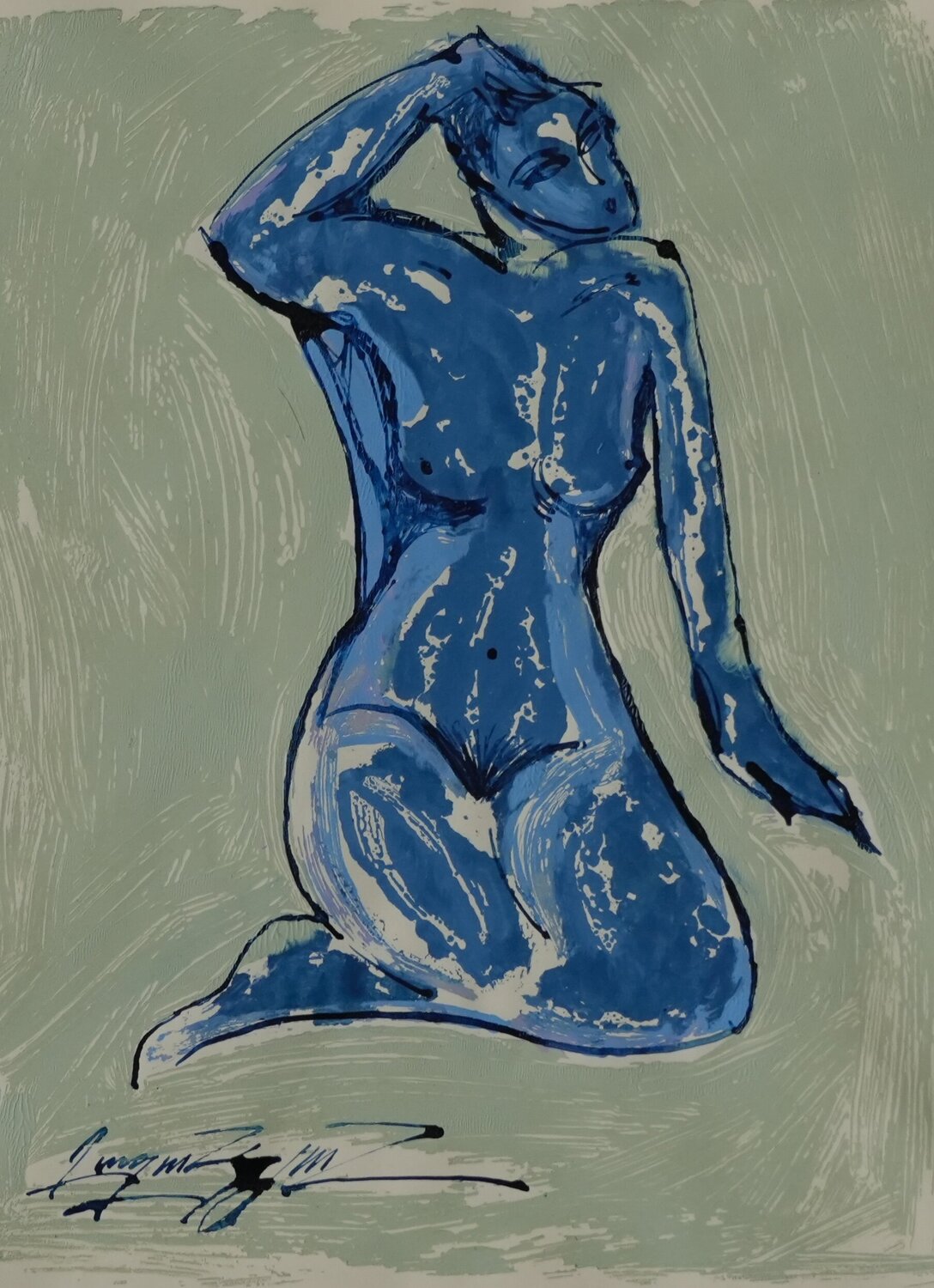 Blue nudity Gayane Ghazanchyan