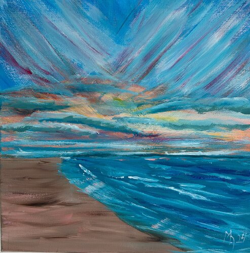 Autumn Sunrise Over Kettle Point di Margaret Allen, Pittura in vendita su Singulart