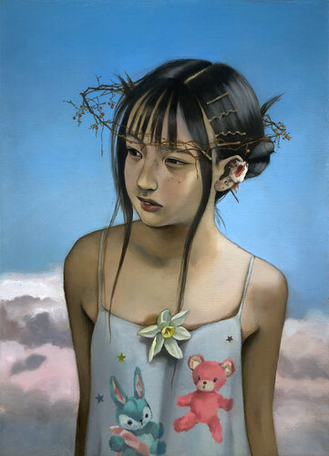 Needles and Narcissus 1 van Kazune Shintaku, Schilderij te koop op Singulart
