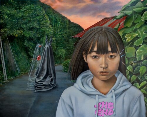 The Person I Just Passed By di Kazune Shintaku, Pittura in vendita su Singulart