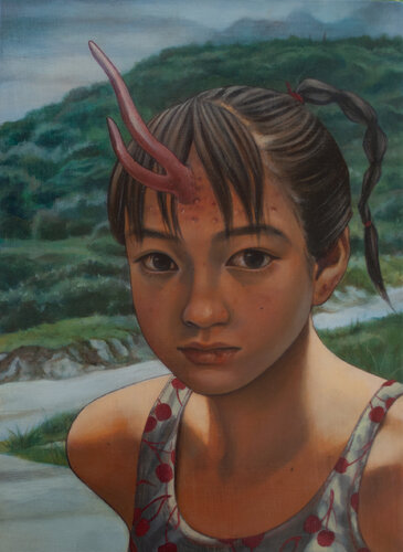 Acne Oni(Demon) di Kazune Shintaku, Pittura in vendita su Singulart