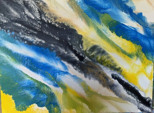 Blueblack di Erich Traxler, Pittura in vendita su Singulart