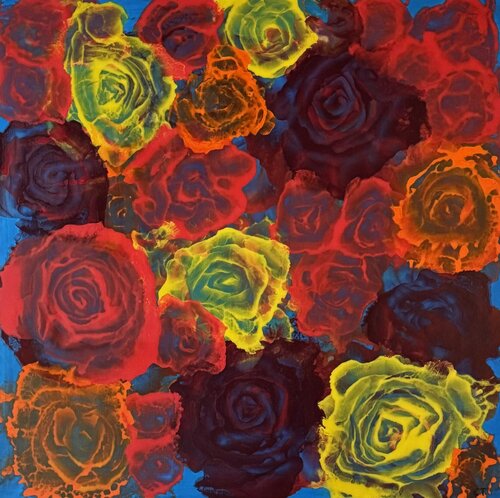 Rosenspiel 2 di Erich Traxler, Pittura in vendita su Singulart