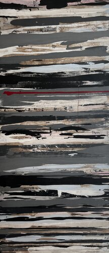 Ligne rouge van Fabrice RIZZO "Forza", Andere media te koop op Singulart