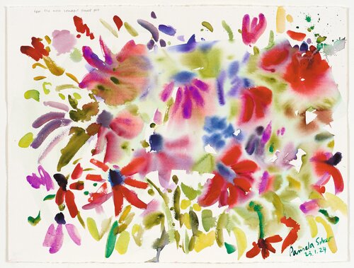 The Joy of Flowers par Pamela Silver, Œuvre sur papier en vente sur Singulart