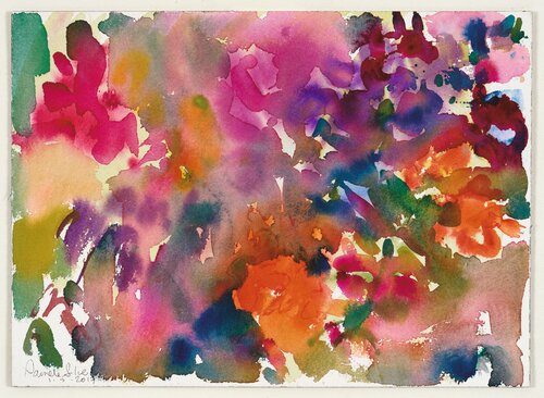 A Dream of Flowers Flowing in a Field of Love par Pamela Silver, Œuvre sur papier en vente sur Singulart