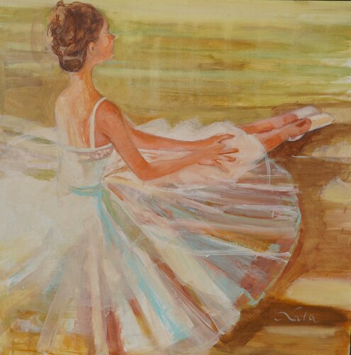 Una Folata di Vento di Katarzyna Lata, Pittura in vendita su Singulart