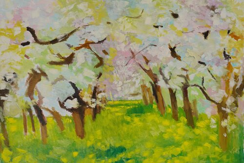 Il Risveglio della Primavera di Katarzyna Lata, Pittura in vendita su Singulart
