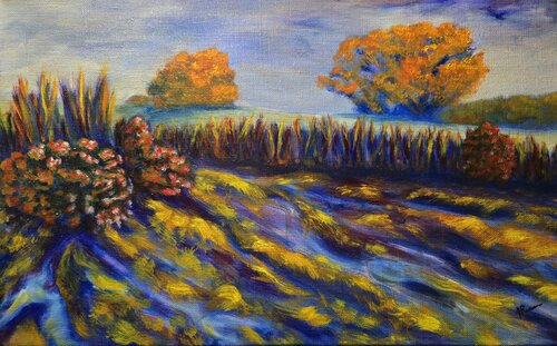 Late Fall at Churchill Valley Greenway, Pittsburgh PA by Joann Renner, 회화 for Sale on Singulart