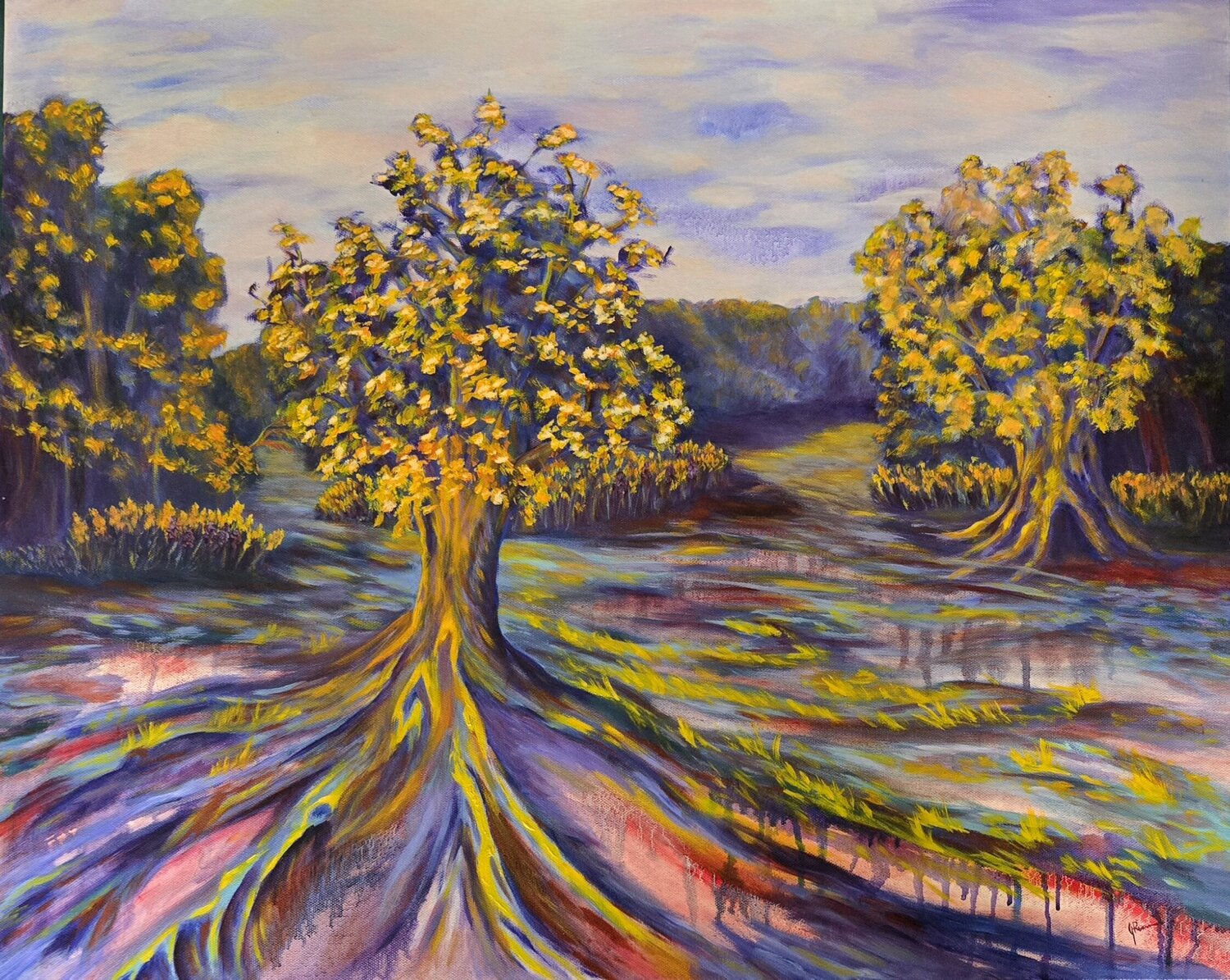 Meadow Along Saltsburg Rd Penn Hills Pittsburgh Joann Renner Originalgemälde zu verkaufen