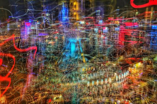 Crazy Shanghai by Danny Johananoff, 디지털 for Sale on Singulart