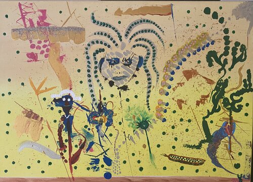 Bean Guardian by OLGA γ, Painting for Sale on Singulart