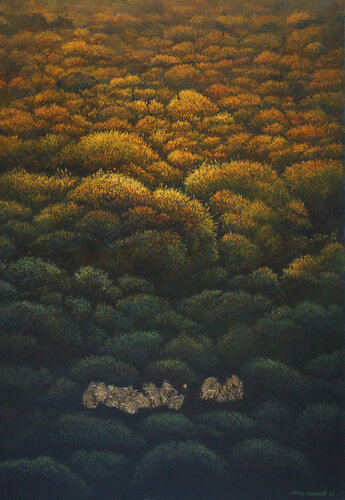 Eden-shadow boundaries di Antoni Kowalski, Pittura in vendita su Singulart