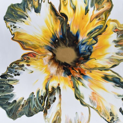 Yellow Bupleurum di Dominique Ludmann, Pittura in vendita su Singulart