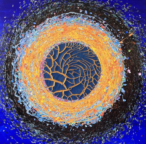 Irisa blue von Dominique Ludmann, Malerei kaufen auf Singulart