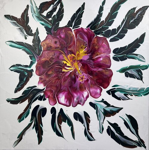 Dancing Bloom di Dominique Ludmann, Pittura in vendita su Singulart