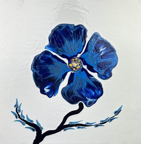 Deep Blue Breath par Dominique Ludmann, Peinture en vente sur Singulart