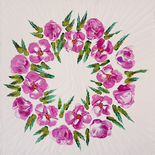 Embrace in Bloom de Dominique Ludmann, Pintura a la venta en Singulart