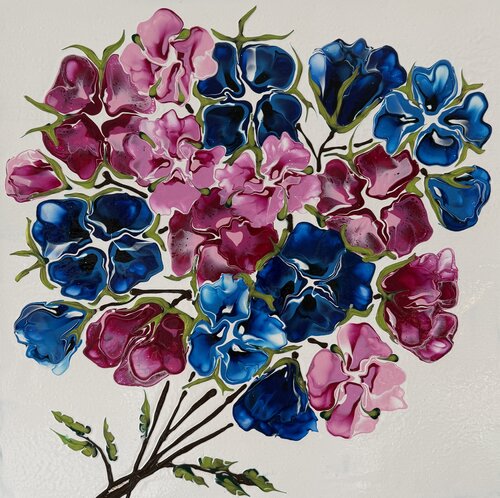 Luminous Bloom by Dominique Ludmann, Painting for Sale on Singulart