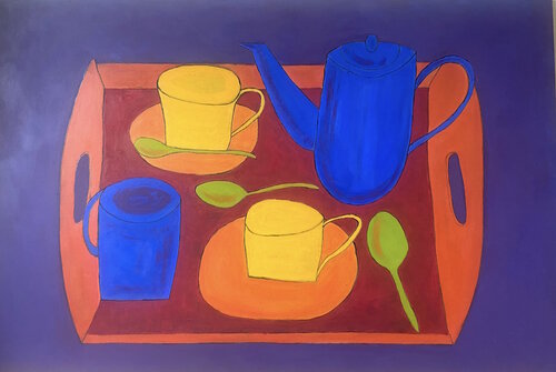 Tea Time di Alejandra Patricia, Pittura in vendita su Singulart
