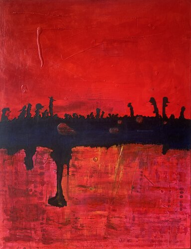 Noche negra de Alejandra Patricia, Pintura a la venta en Singulart