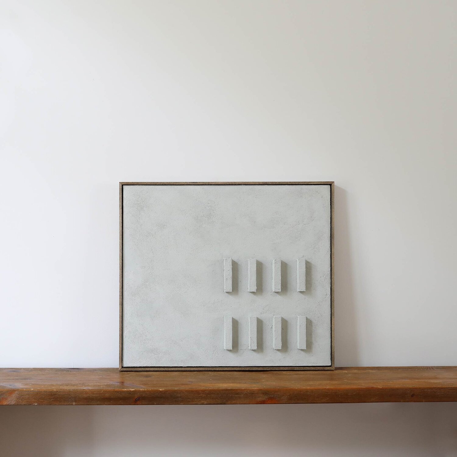 Artwork 07 - Plaster on wood, framed Patchi Cancado