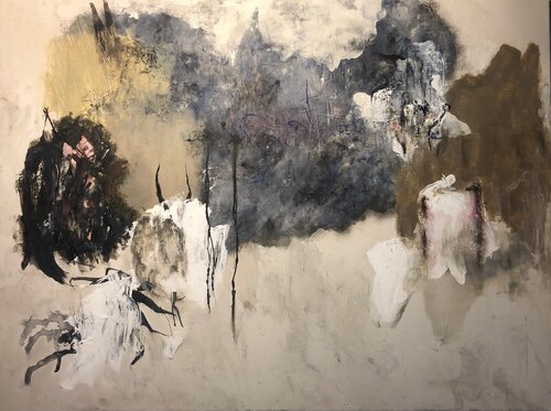 U Bahn - Human flesh di Michail Fotopoulos, Pittura in vendita su Singulart
