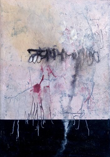 White Coal n.2 (Miniature) von Michail Fotopoulos, Malerei kaufen auf Singulart