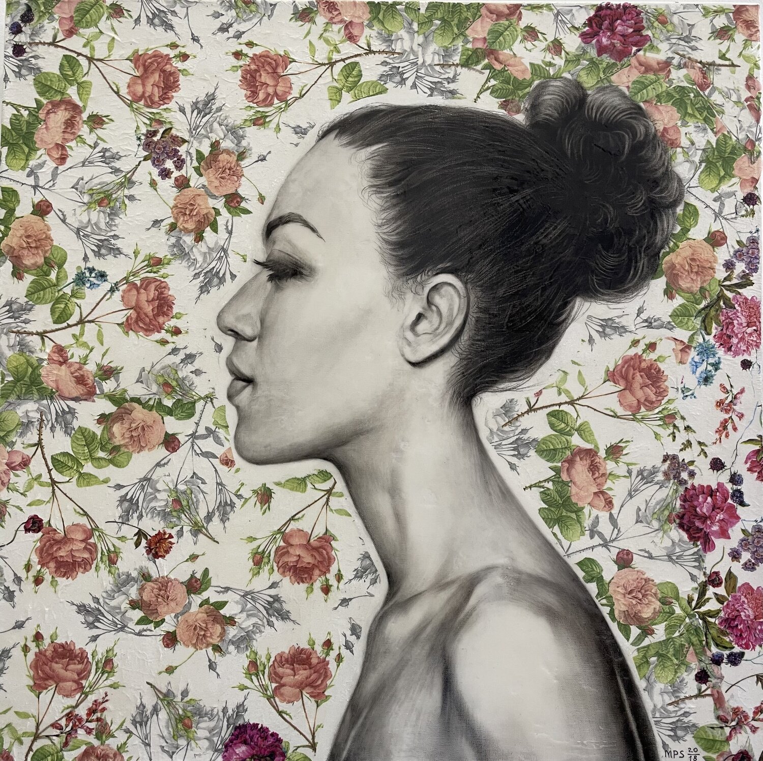 Girls and roses Marina Popkova-Sologub Originalgemälde zu verkaufen