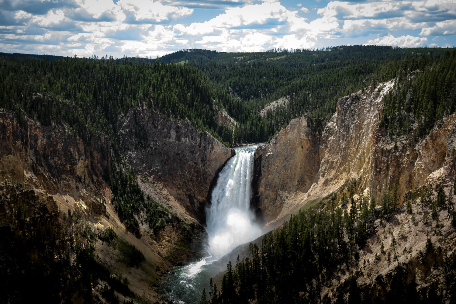 Rushing Falls at Yellowstone National Park Heather Hollis